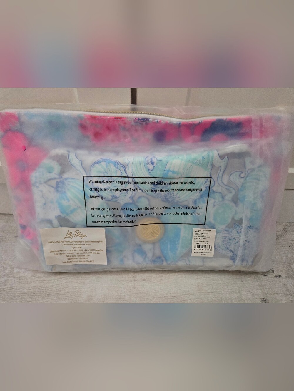 Lilly Pulitzer Set Of 2 Pool Pouches